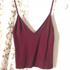 BRANDY MELVILLE maroon tank